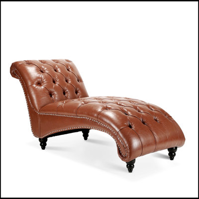 Luxurious Tufted Armless Chaise Lounge for Comfortable Relaxation and Elegant Home Decor by Mercer41
