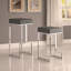Tabouret chromé à hauteur de comptoir-879035372
