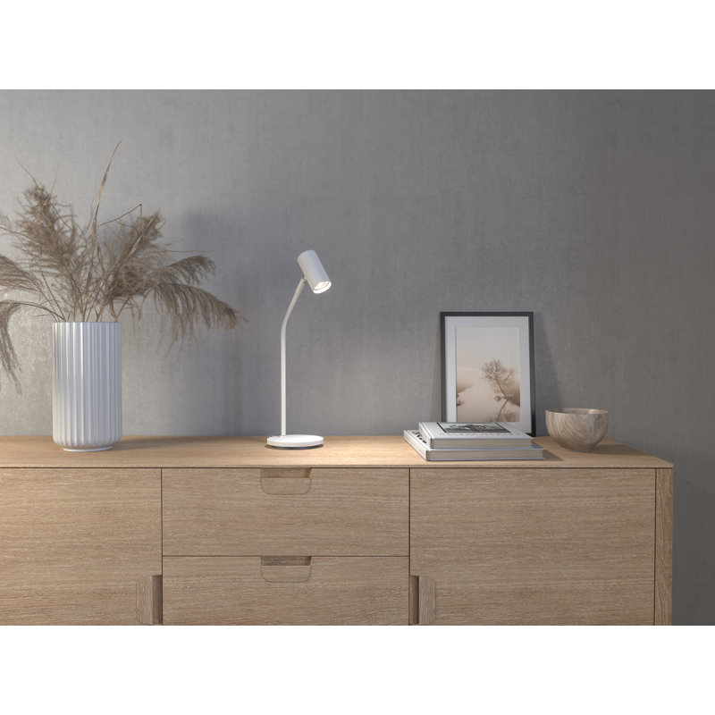 Metal Desk Lamp, White