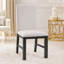 Ensemble de 2 chaises d'appoint Lory, polyester texturé gris, haut dossier