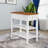 Minimalist Compact Wooden Storage End Table with Charging Station-1307999535