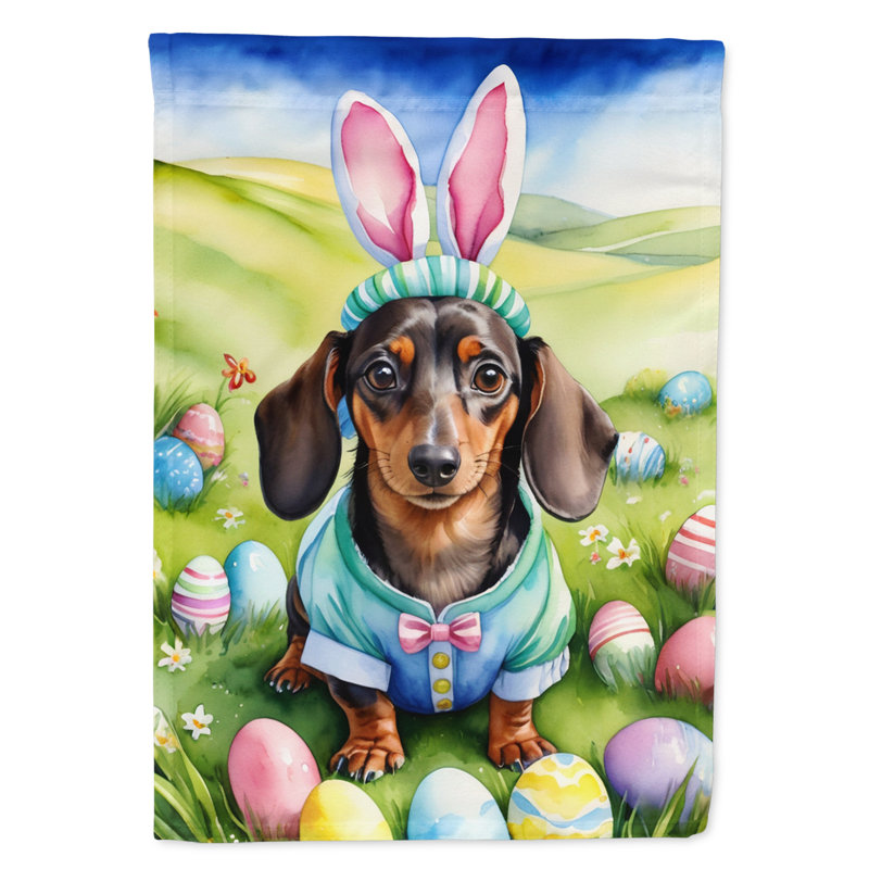Easter Egg Hunt Double Sided 40'' H x 28'' W Polyester Easter House Flag