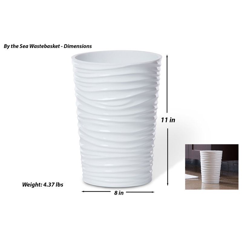 Acton Resin Open Waste Basket