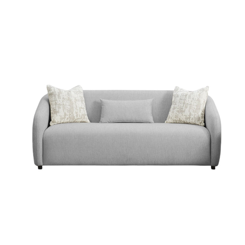 Canapé Jamali avec 3 coussins, Gris