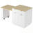 Kitchen Island with Power Outlet, Double-Side Storage and 2 Drawers-1071583744