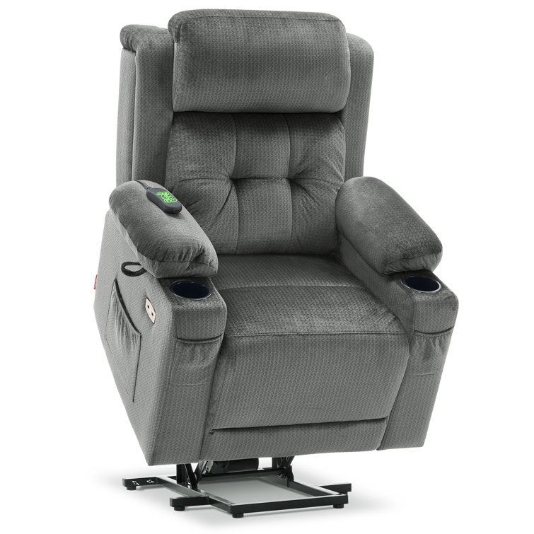 Lay Flat Dual Motor Power Lift Recliner Chair Sofa with Adjustable Headrest