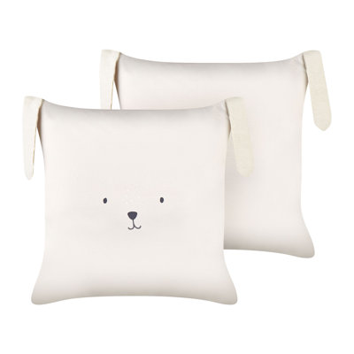 Placencia Animal Print Beige Square Cushion