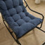 Chaise berçante d'extérieur avec coussin épais et confortable-513239213