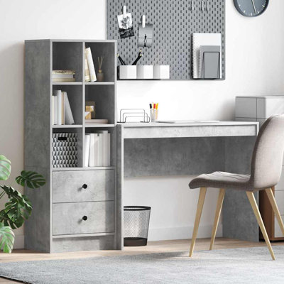 Desk With Storage With Shelf 2 Pcs 100 X 40 X 76 Cm
