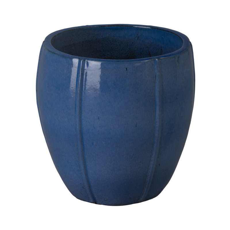 CREST PLANTER, SNOW, Blue, 16.5" H x 16.5" W x 16.5" D