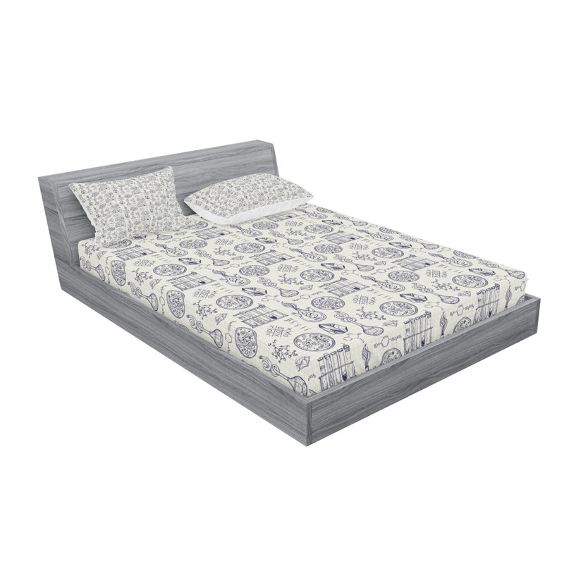 Microfiber Sheet Set, Full Sheet Set with Fitted Sheet
