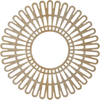 Médaillon de plafond en bois ajouré 28 po x H 10 po x P 28 po x P 10/8 po