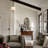 Glint 1-Light Vintage Pumpkin Glass Pendant Light