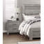 Table de chevet de style rustique avec 2 tiroirs, conception transitionnelle pour les chambres modernes et rangement efficace-344802554