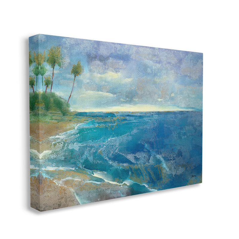 Art moderne sur toile, "Modern Pattern Tropics" par Scott Brems, H 36 po x l 48 po