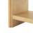 55" Fluted Console Table, Semi‑Circular Drawers With Vertical Strip Decor, Solid Wood Tabletop, Soft‑Closing, Bot