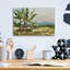 «Southern Palms 1» par Ethan Harper, art mural en verre acrylique