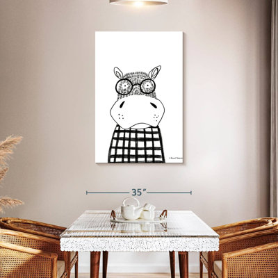 Hippopotame dans des verres