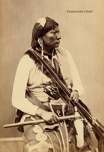 Comanche chief, reproduction de photo