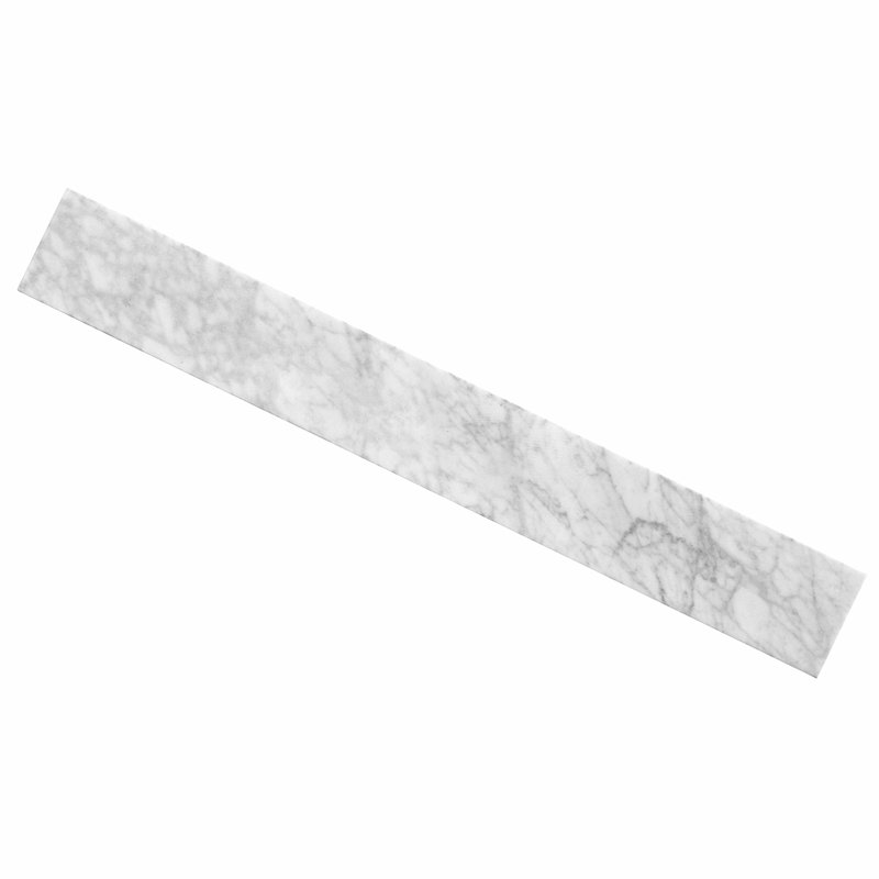 Garniture de remplacement en marbre de Carrare de 21,25 pouces pour comptoir de meuble-lavabo