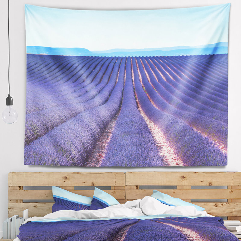 Tapisserie «Endless Rows» de lavande, H 50 po x l 60 po