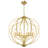 24" 8-Light Dimmable Modern Geometric Chandelier with Adjustable Chain for Dining Room