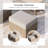 Outdoor Patio Rattan Sofa With Ottoman And Double Shelving Coffee Table-110869114-112457502