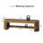 63" Wooden Dining Bench, Kitchen Dining Seat For Dining Room, Living Room, Home Office, Easy Assembly-308681577