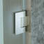 Porte de douche à charnière pivotante simple sans cadre l 52-53 "x H 76", verre trempé incassable de 3/8 po (10 mm) d'épaisseur-107531415