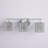 Frances Iron/Chevron Pattern Glass Farmhouse Cottage LED Vanity Light-573763396