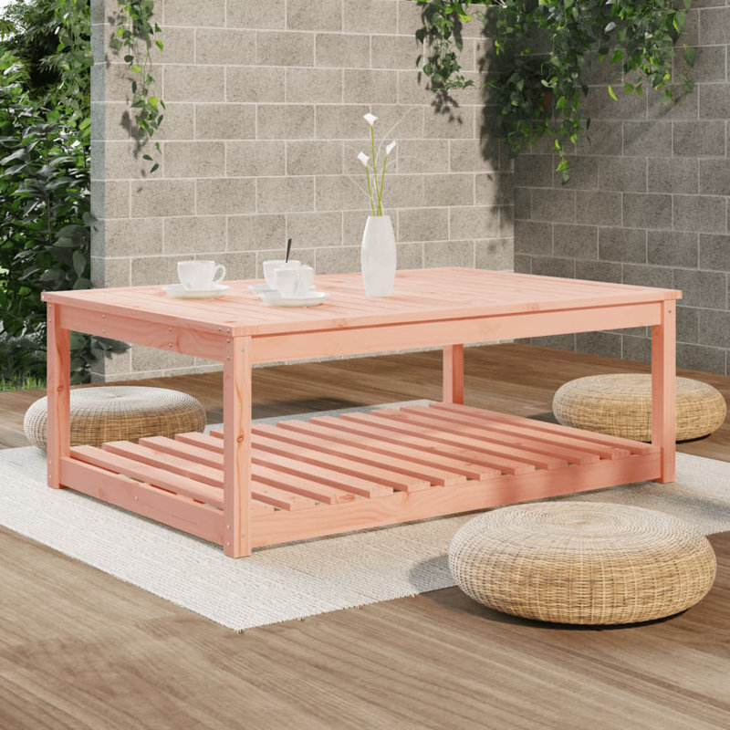 Singita Rectangular Pine Outdoor Coffee Table , cm W cm D, Brown, 45cm H x 82.5cm W x 121cm D