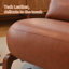 Chaise d'appoint avec pieds en bois massif-1584845504