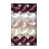 Mauve foncé / blanc / rose clair / beige