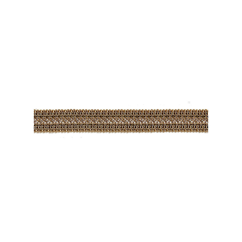Tissu moderne tressé Selena, Or bruni