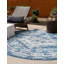 Tapis d'intérieur / extérieur bleu Susan-927234113