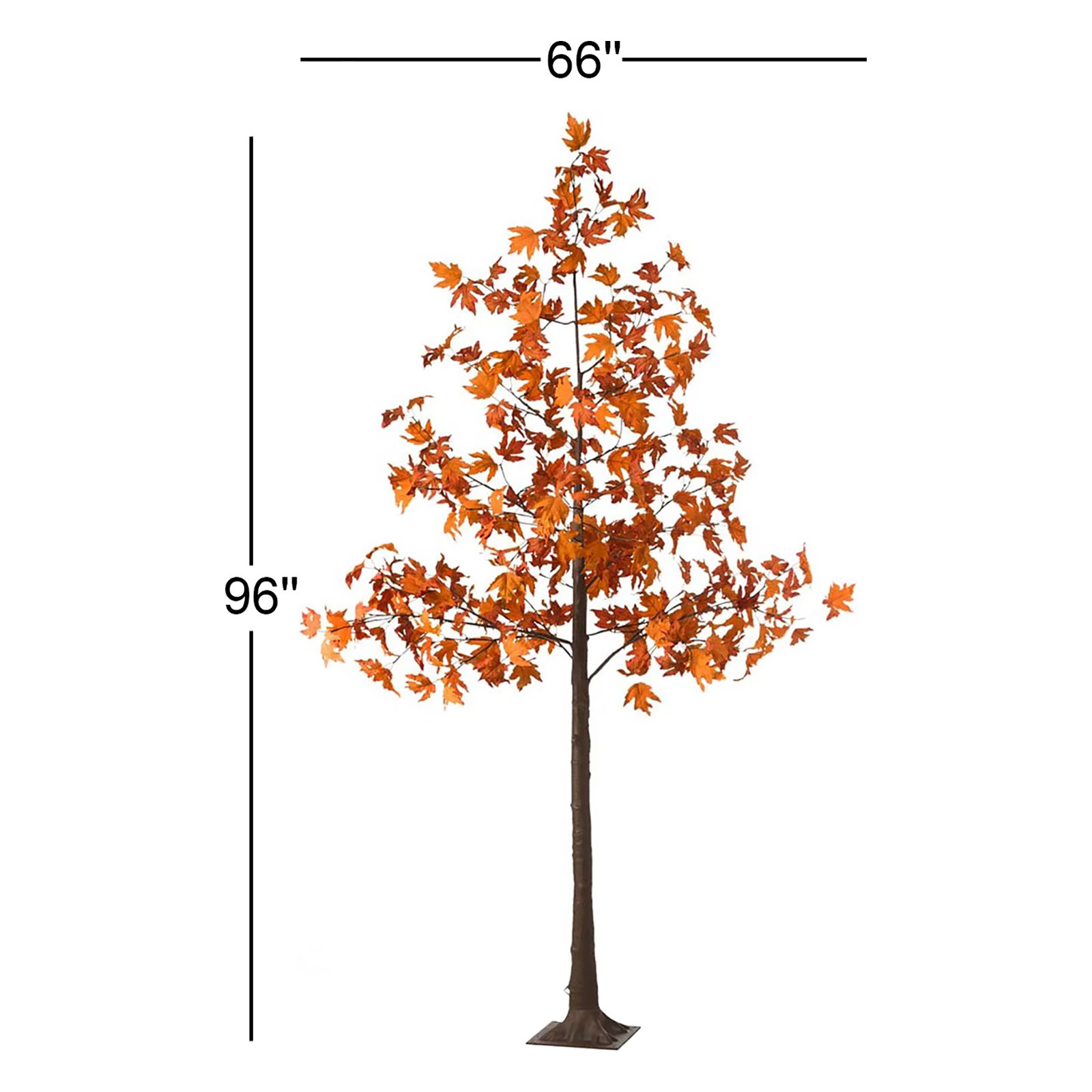Faux Maple Tree, 96" x H x 66" W x 66" D