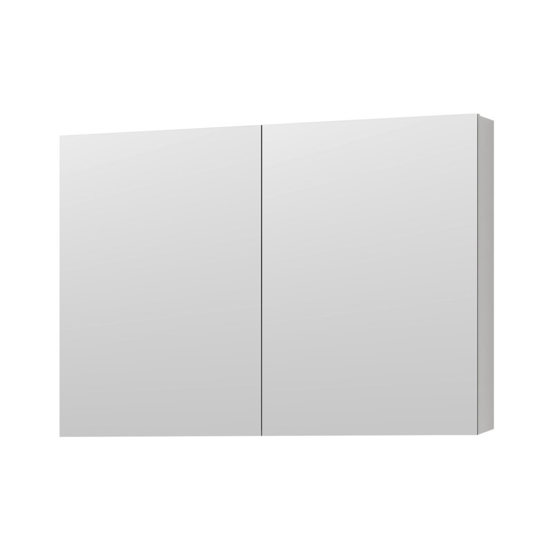 Armoire à pharmacie de salle de bain l 36 po x H 26 po, décoration de miroir biseauté, espace de rangement spacieux, présentoir de haute définition, charnière, bois d'ingénierie, miroir à rebord blanc, bois d'œuvre silencieux