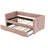 Upholstered Daybed with Trundle,USB Port ,Side Pockets, Modern V-grained backrest Design-1959751824