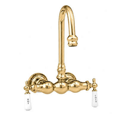 Robinet de col de cygne pour baignoire, 3 boules