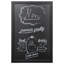 Wall Mounted Small Metal Chalk Board