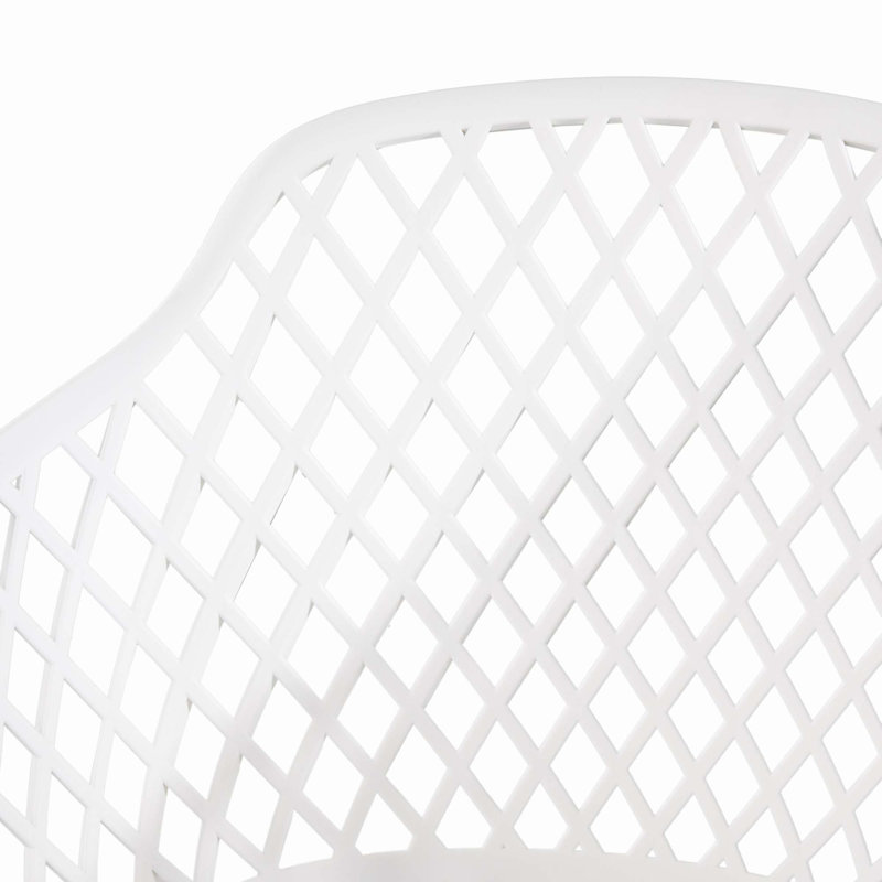 Chaise moderne coquelicot, Blanc