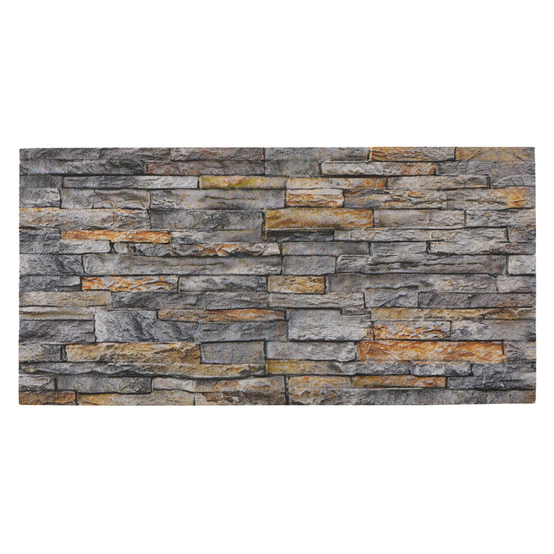 Weathered Grey Stone Effect Wall Panel - Single Panel