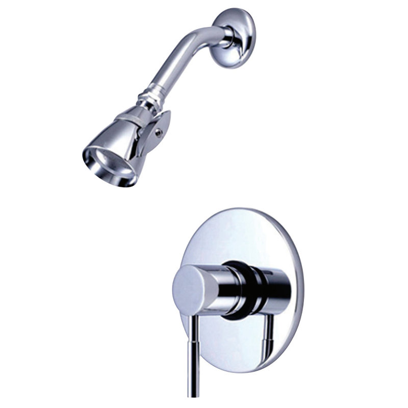 Robinet de douche à pression équilibrée à poignée simple Kingston Brass Concord, Chrome poli