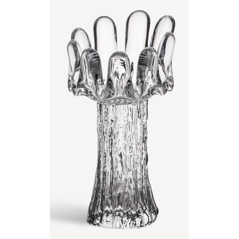 Votive tournesol transparent, H 7,1 po x l 3,9 po x P 3,9 po, Clair