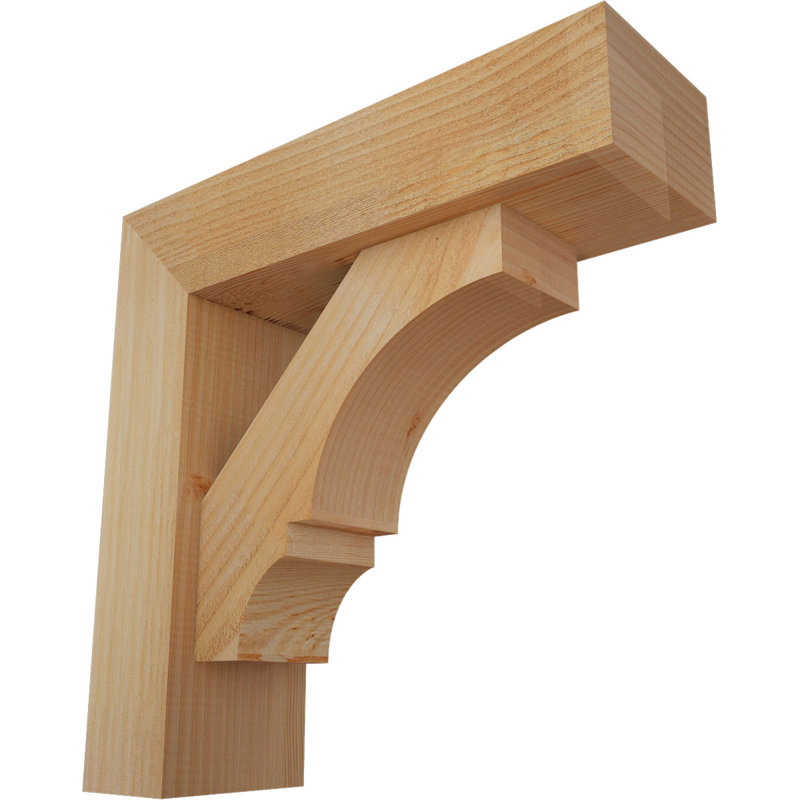 Support de bloc Balboa avec entretoise décalée, 20 po x 20 po, Sapin Douglas de l 6 po (scié brut)