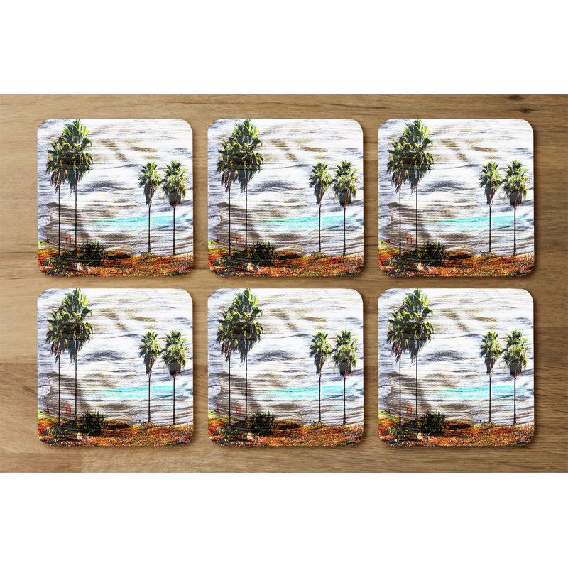 Square 6 Piece Coaster Set
