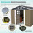 Secure Spacious Sheds, 8x12 Metal, Modern Rustic Style For Backyard