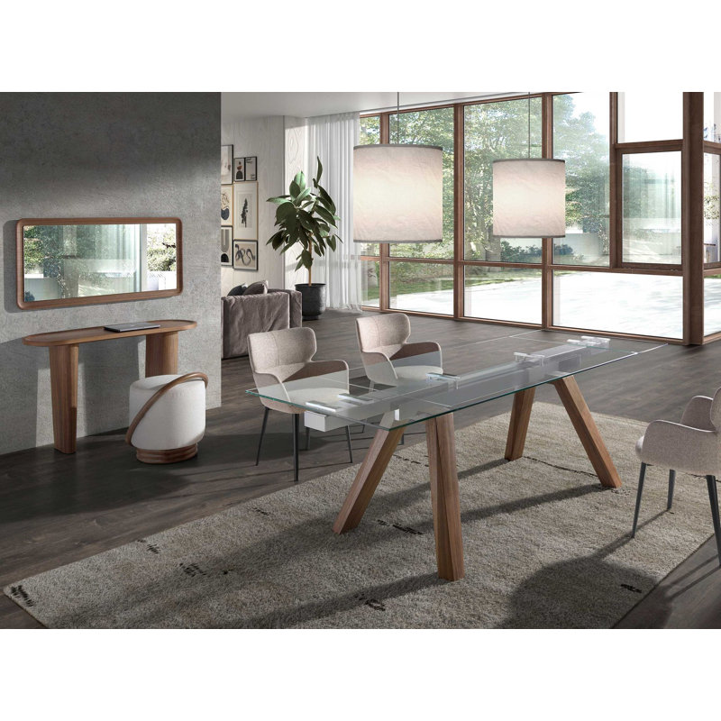 40cm Solid Wood Top Console Table