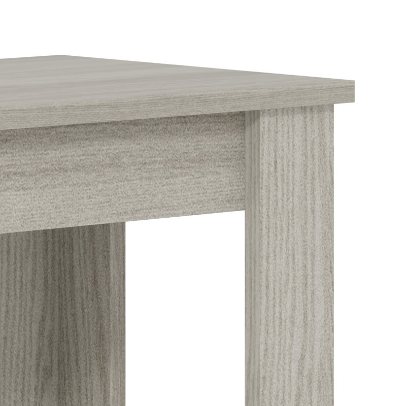Weddel Basilico End Table with Storage, Warm Gray Oak
