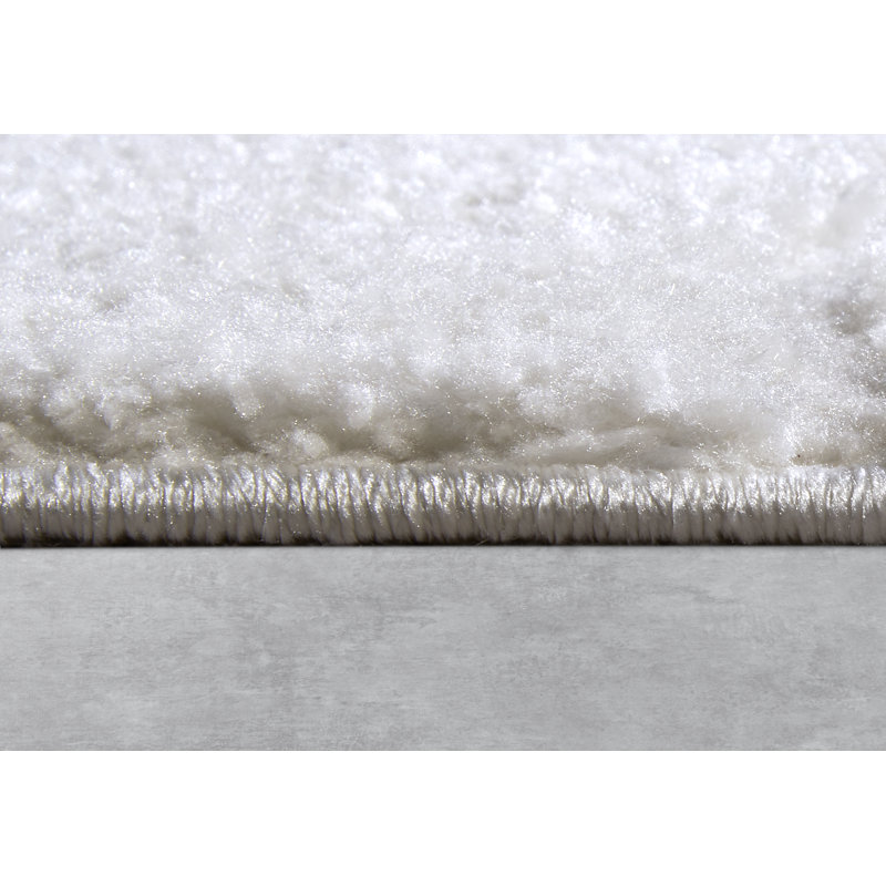 Gallery Geometric Machine Woven Cream White Area Rug, Runner 80 x 240cm